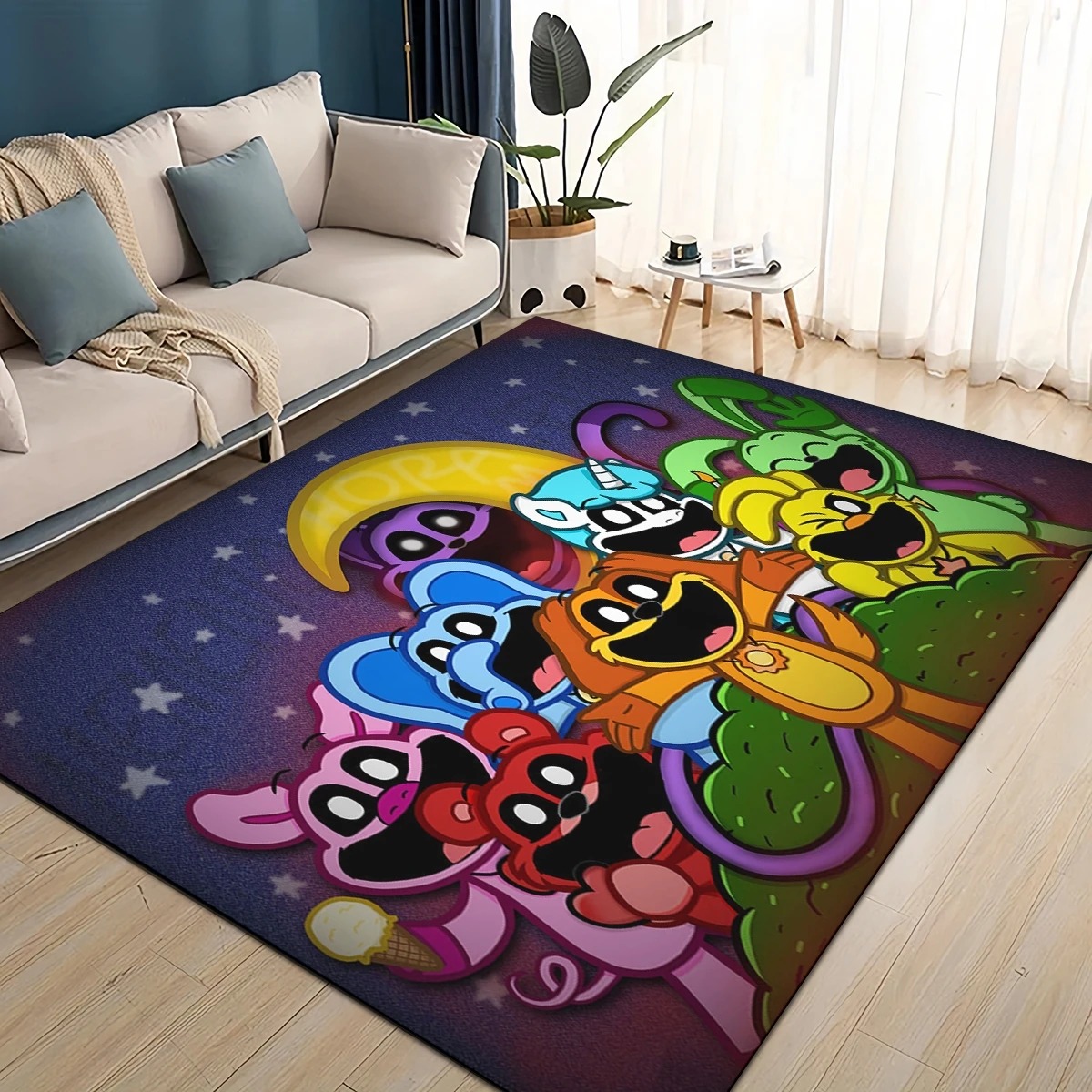 Commercial Printing Inc - Cartoon S-Smiling C-Critters Catnap Craftycorn Rug