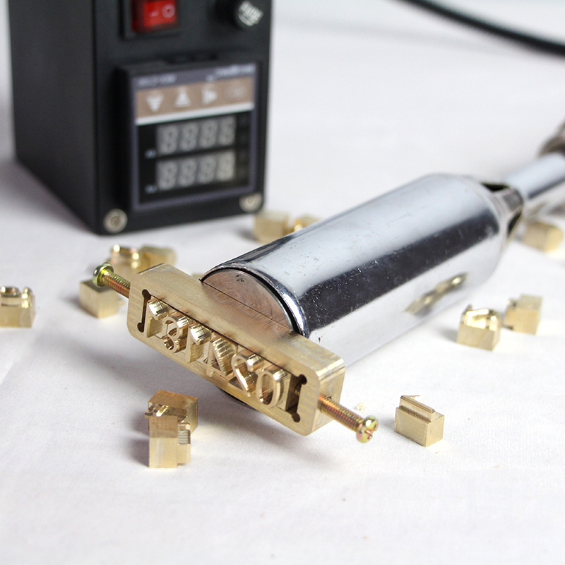 Foil Transfer Machine - Alphabet Copper Mold Soldering Iron Brass