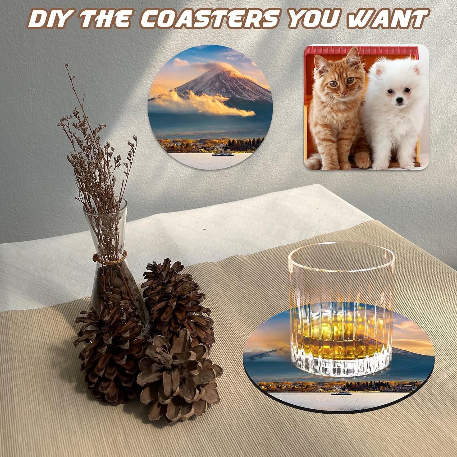10 Pcs Sublimation Coasters Bl - Sublimation Mug Blank recension och pris