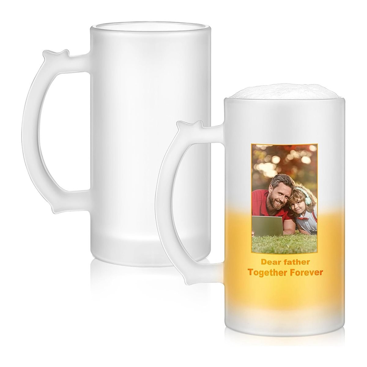 2 Pcs Sublimation Blank Beer M - Sublimation Mug Blank recension och pris