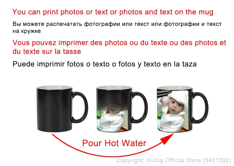 DIY Photo Black mug Magic Colo - Sublimation Mug Blank recension och pris