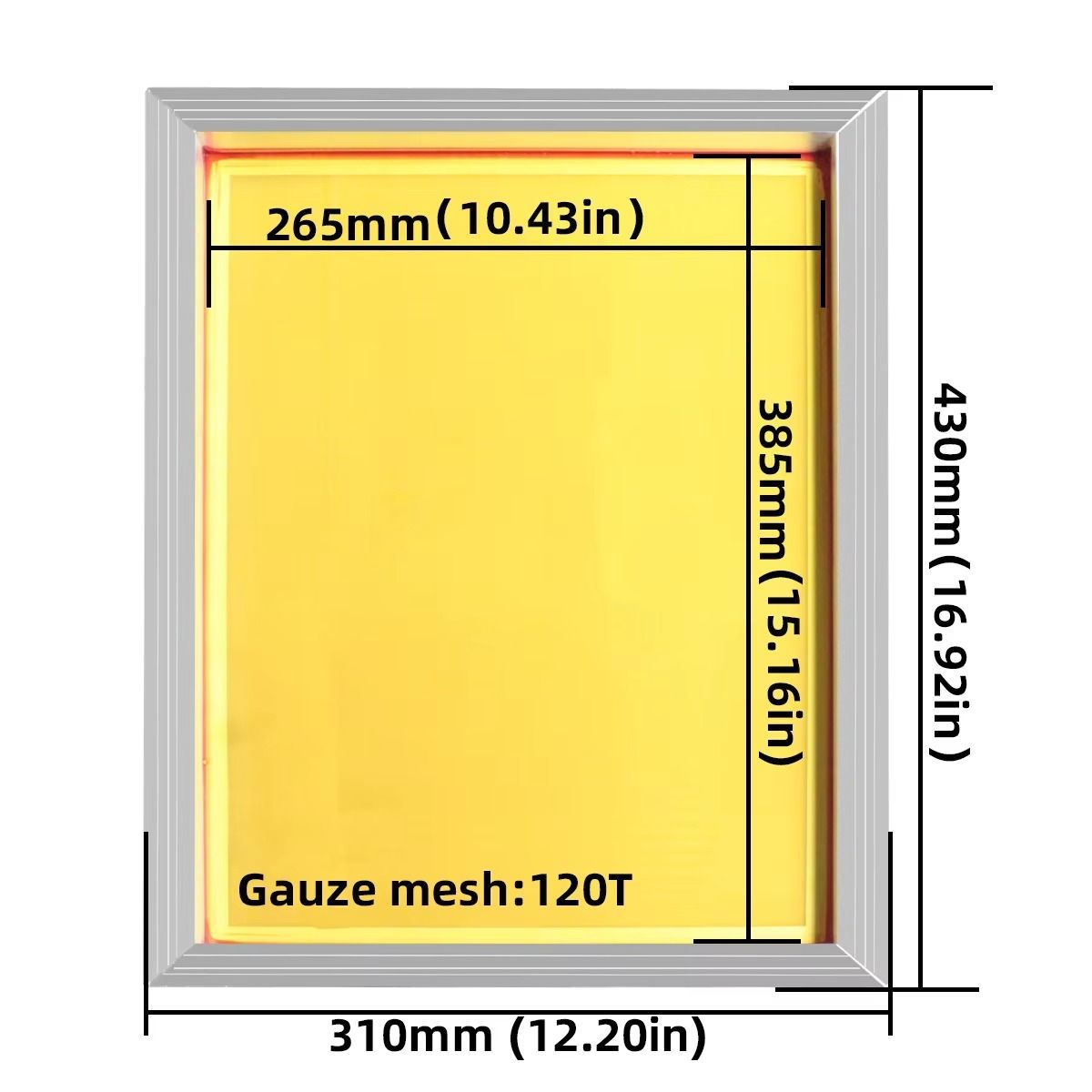 Aluminum Silk Screen Frame 43  - Screen Printing Frame Mesh recension och pris