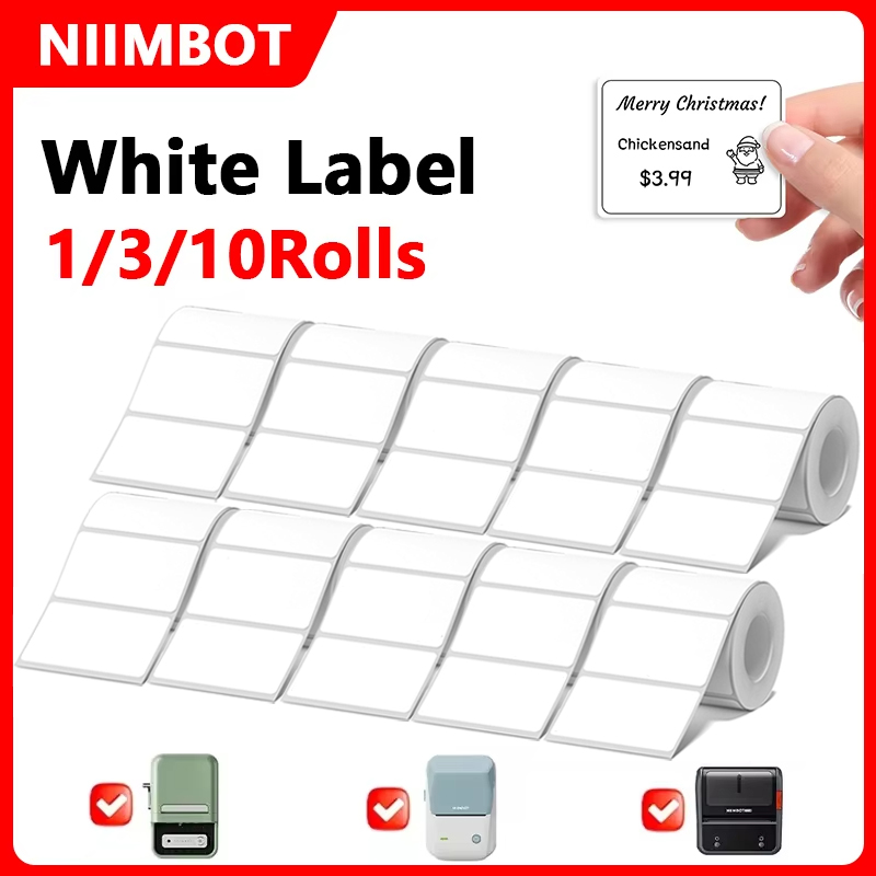 Niimbot 1/3/10 Rolls White The - Commercial Printing Inc recension och pris