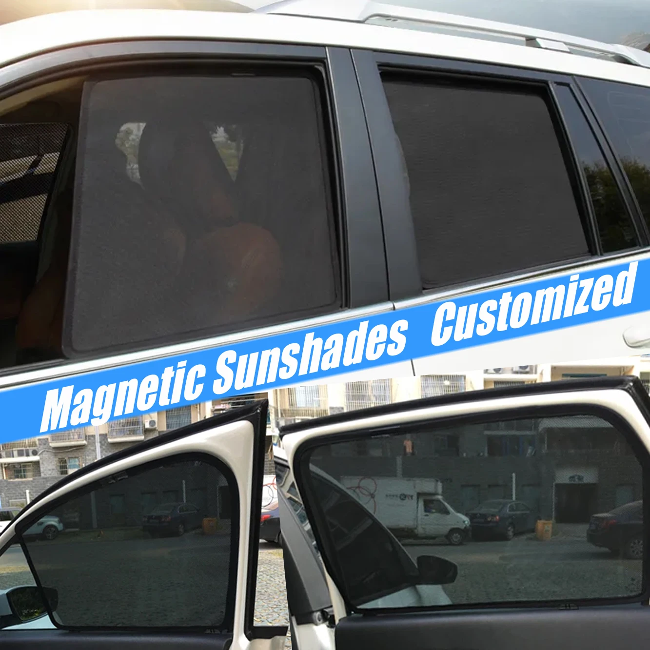 Magnetic Car Sunshade Shield F - Screen Printing Frame Mesh recension och pris
