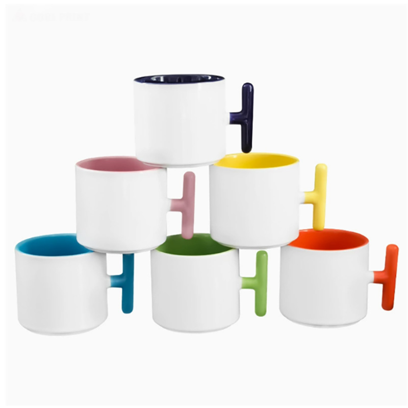 2PCS Creativity T-shaped handl - Sublimation Mug Blank recension och pris