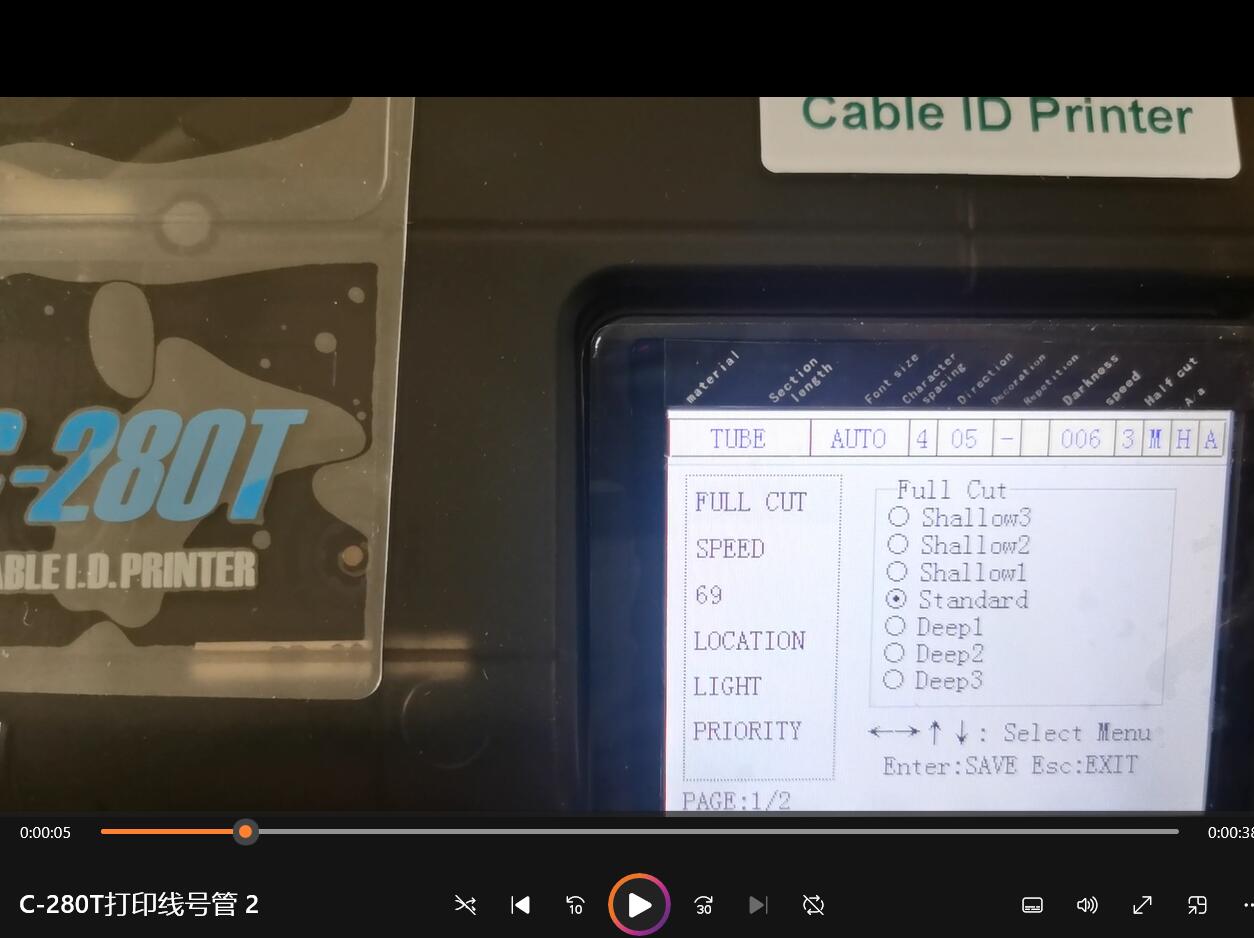  C-280T Cable ID Printer is u - Commercial Printing Inc recension och pris