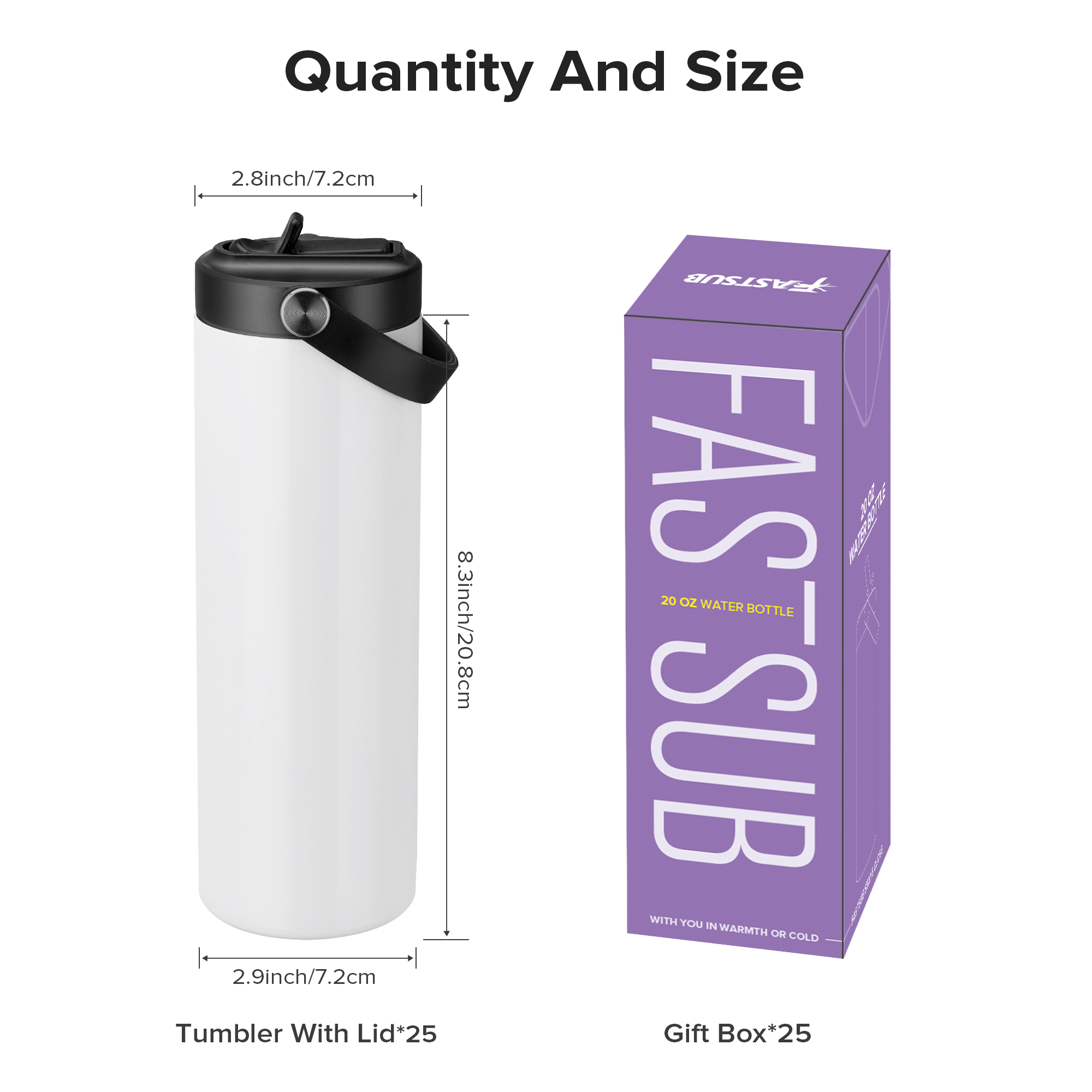 12/25 Pack 20OZ Sublimation Bl - Sublimation Mug Blank recension och pris